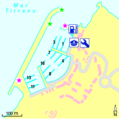 Karte Marina Marina di Punta Ala