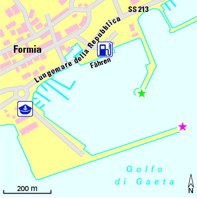 Karte Marina Marina di Formia