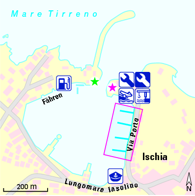 Karte Marina Portosalvo Marina