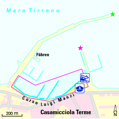 Karte Marina Porto Turistico Casamicciola Terme