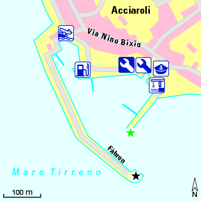 Karte Marina Porto di Acciaroli