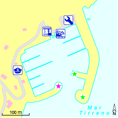 Karte Marina Marina di Baunei