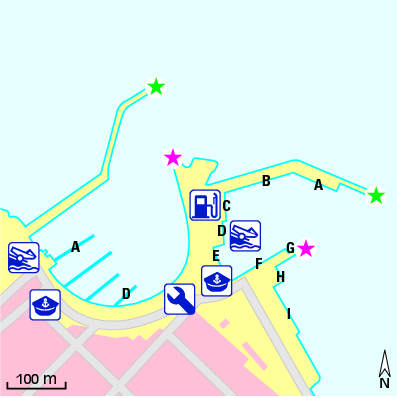 Karte Marina Porto Turistico di Calasetta
