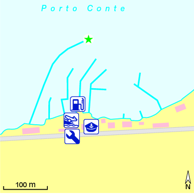 Karte Marina Porto Conte Marina