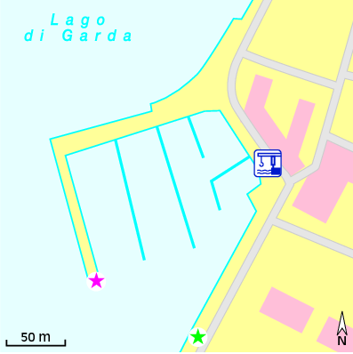 Karte Marina Porto Bruno Manfredi