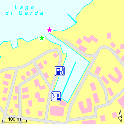 Karte Marina Moniga Porto Nautica