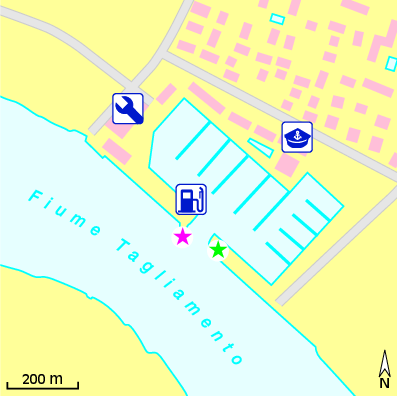 Karte Marina Porto Turistico Marina Uno