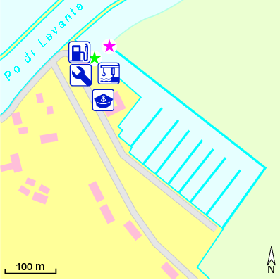 Karte Marina Marina di Porto Levante