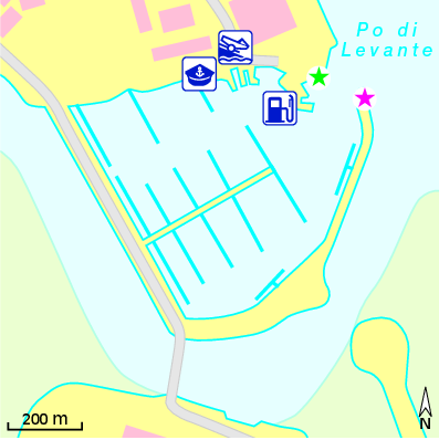 Karte Marina Marina di Albarella