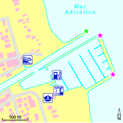 Karte Marina Marina di Cervia