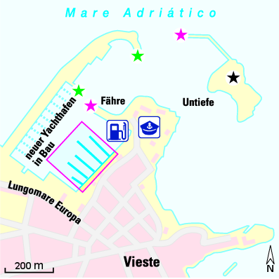 Karte Marina Porto di Vieste