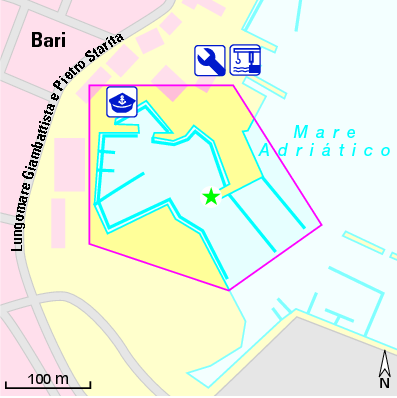 Karte Marina Porto Nuovo