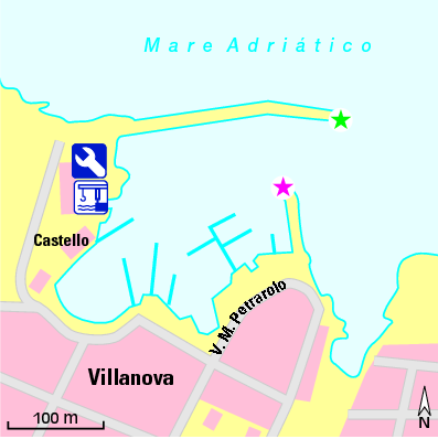 Karte Marina Porto Villanova di Ostuni