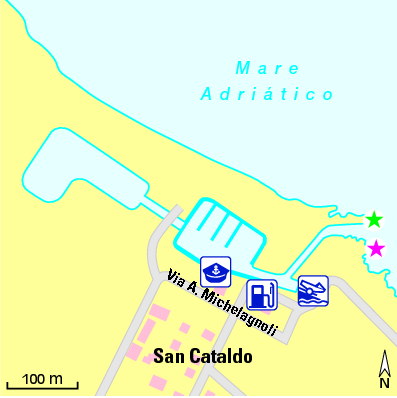 Karte Marina Marina di San Cataldo