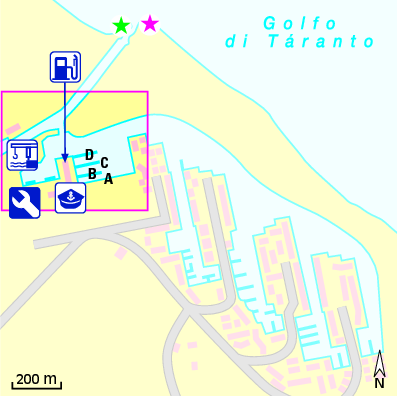 Karte Marina Marina Laghi di Sibari