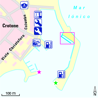 Karte Marina Yachting Kroton Club