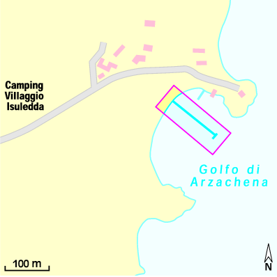 Karte Marina Camping Villaggio Isuledda