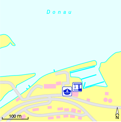 Karte Marina Marina Raderbauer / Yachtservice