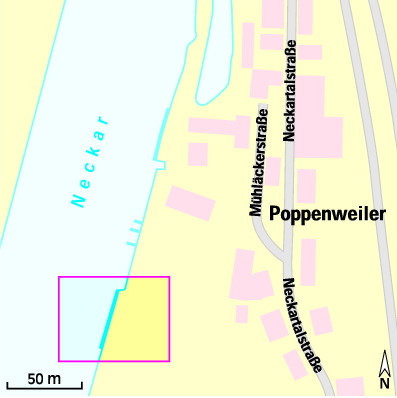 Karte Marina Motor-Boot-Club Poppenweiler