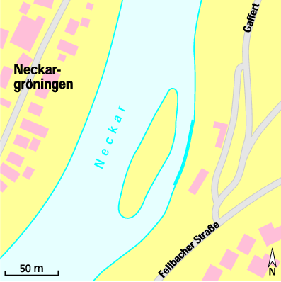 Karte Marina Wassersportverein Neckarrems