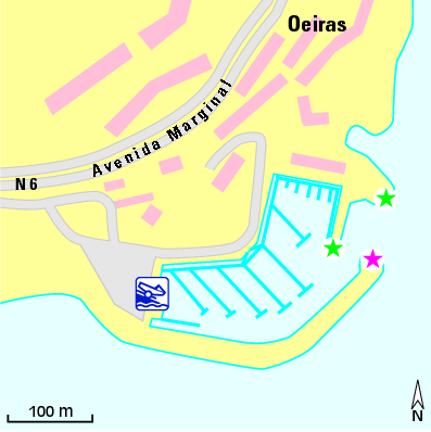 Karte Marina Porto de Recreio de Oeiras