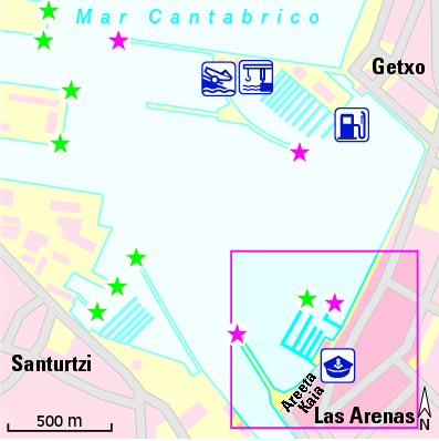 Karte Marina Real Club Maritimo del Abra