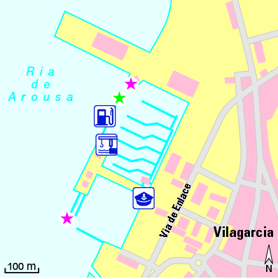 Karte Marina Marina de Vilagarcía