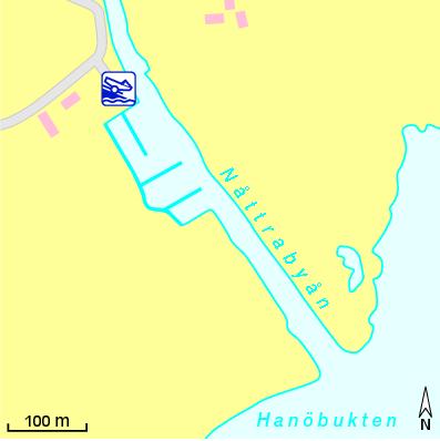 Karte Marina Nättraby Båtklubb
