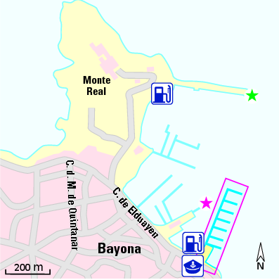 Karte Marina Puerto Deportivo de Baiona