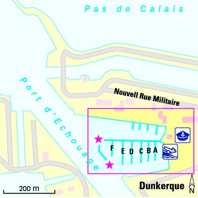 Karte Marina Port du Grand Large