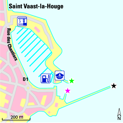 Karte Marina Port de Saint-Vaast-la-Hougue