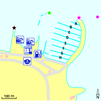 Karte Marina Port de Crozon-Morgat