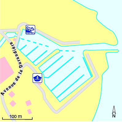 Karte Marina Port du Douhet