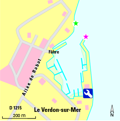 Karte Marina Port Bloc