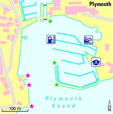 Karte Marina Quenn Anne’s Battery