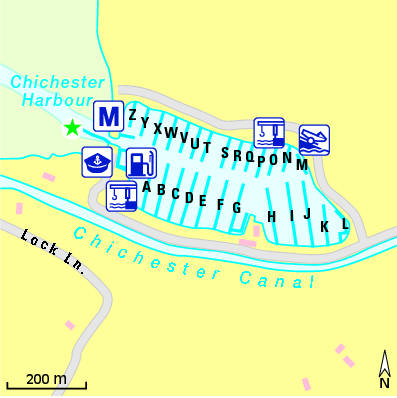 Karte Marina Chichester Marina