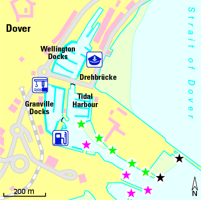 Karte Marina Dover Marina