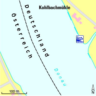 Karte Marina Anleger Kohlbachmühle