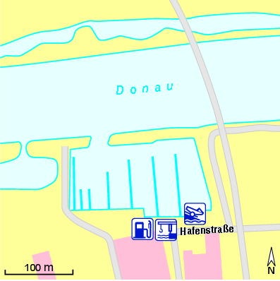 Karte Marina Marine Center Donau