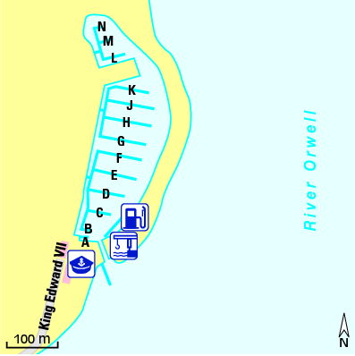 Karte Marina Shotley Marina