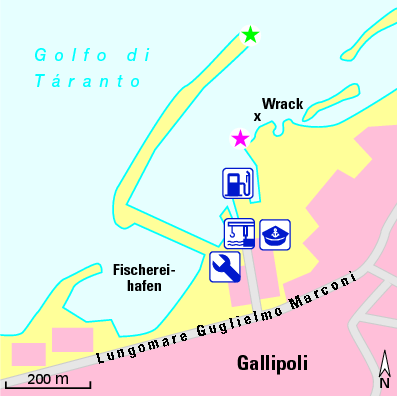 Karte Marina Darsena Fontanelle