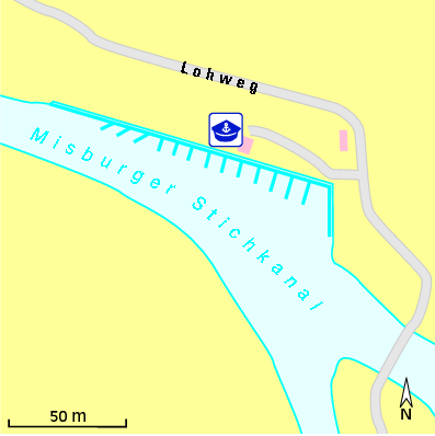 Karte Marina Hannoverscher Motorbootclub  e.V.