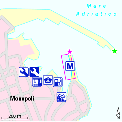 Karte Marina Marina di Monopoli