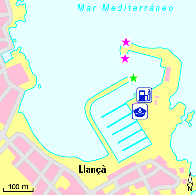 Karte Marina Club Nàutic Llançà