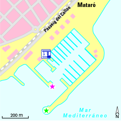 Karte Marina Port Mataró