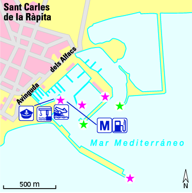 Karte Marina Club Nàutic Sant Carles