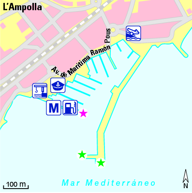 Karte Marina Puerto Deportivo de Garrucha
