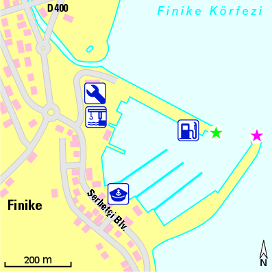 Karte Marina Setur Finike Marina