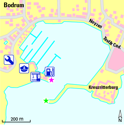 Karte Marina Milta Bodrum Marina