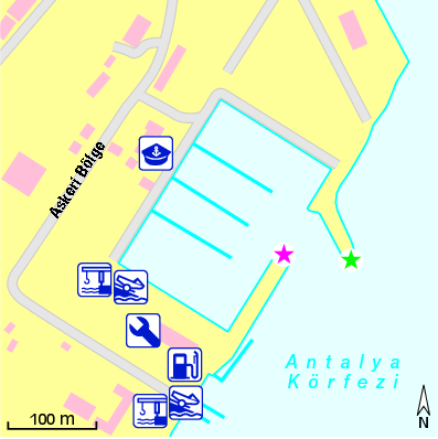Karte Marina Çelebi Marina